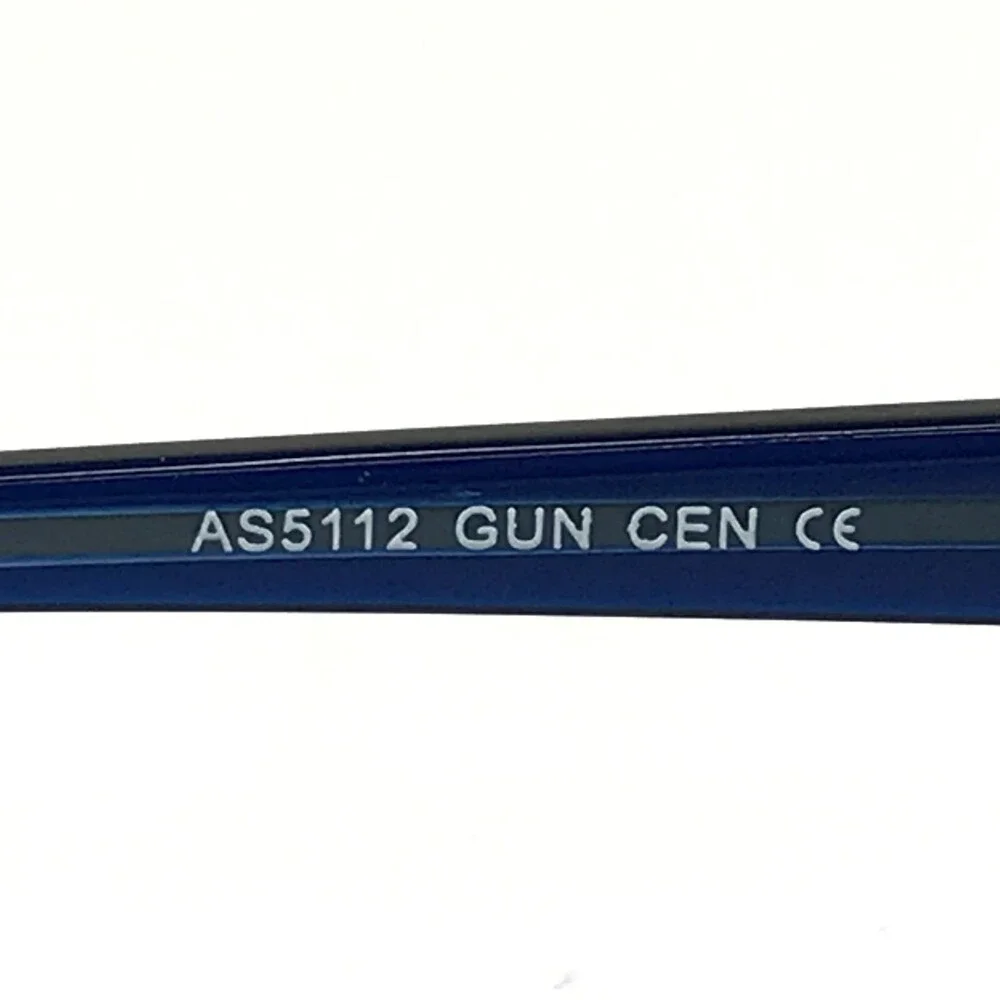 Alfred Sung Eyeglasses Frames AS5112 GUN CEN Rectangular Half Rim 55-19-140